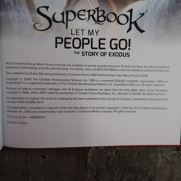 Superbook Let My People Go! The Story of Exodus Children's Book Bible Christian - Picture 4 of 4